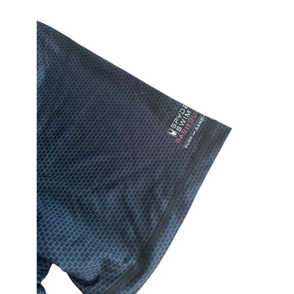 SPYDER Men's Black Patterned Swim Rash Guard T Shirt Sz M NEW NWT - Picture 7 of 8